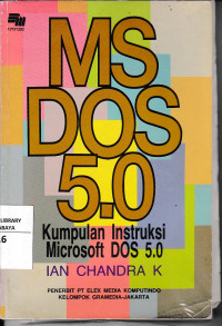 MS DOS 5.0 : Kumpulan Instruksi Microsoft DOS 5.0