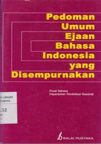 Pedoman Umum Ejaan bahasa Indonesia yang Disempurnakan