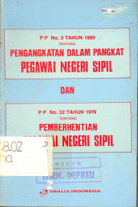 PP No. 3 Tahun 1980 tentang Pengangkatan dalam Pangkat Pegawai Negeri Sipil