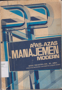 Azas-azas manajemen modern