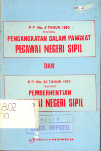 PP No. 3 Tahun 1980 tentang Pengangkatan dalam Pangkat Pegawai Negeri Sipil