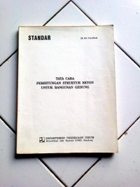 Tata Cara Perhitungan Struktur Beton Untuk Bangunan Gedung